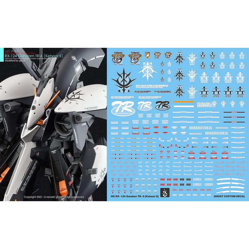 (Ghost Decal) Water Decal 063 HG Gundam TR-6 (Kehaar II)