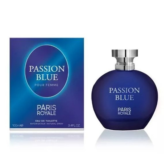 🎀 น้ำหอม Passion Blue Pour Femme Paris Royale  🎀 100 ml เทียบกลิ่น Di** Midnight poison ❤️