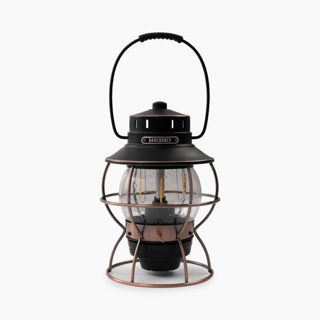 Barebones Railroad Lantern Antique Bronze ตะเกียง LED ทรงวินเทจ