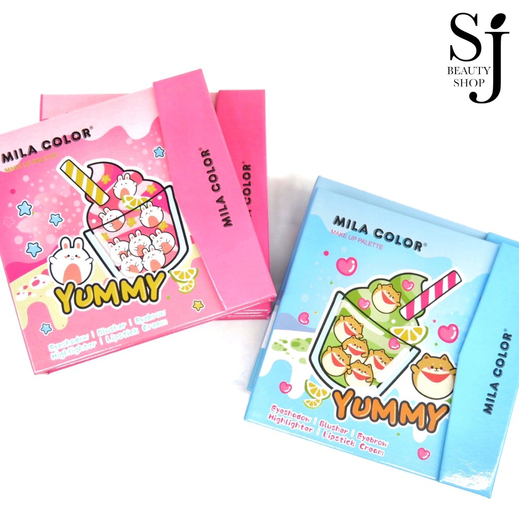 MILA COLOR Yummy Makeup Palette พาเลทแต่งหน้า ลุคสวยใสในพาเลทเดียว