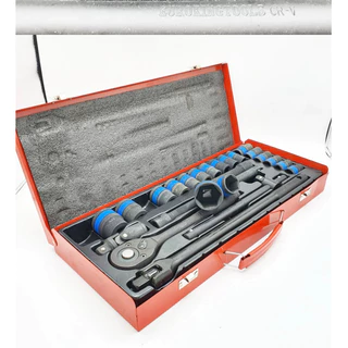 ชุดบล็อกดำ 24 ชิ้น ขนาด 1/2 (4หุน) EURO KING TOOLS ชุดเครื่องมือ ประแจ มีให้เลือก ลูก 6 เหลี่ยม และ 12 เหลี่ยม
