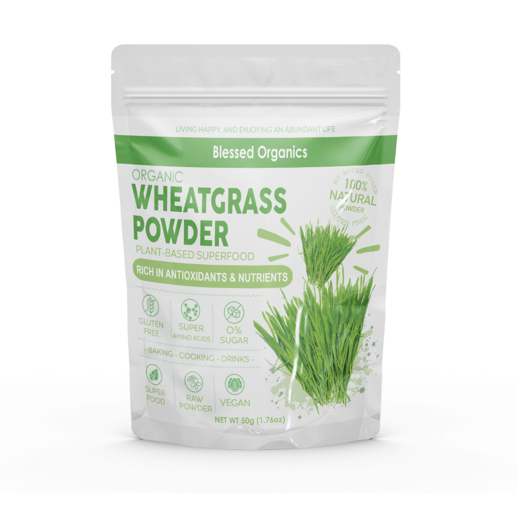 ผงต้นอ่อนข้าวสาลี Wheatgrass ออแกนิค100% ฟอกเลือดให้สะอาด