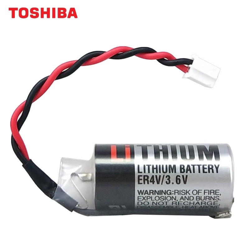 สินค้าพร้อมส่งER4V3.6V แบตเตอรี่  Battery ER4V/   (3.6V). TOSHIBA แจ็คขาว ร้านใน กทม ไทย