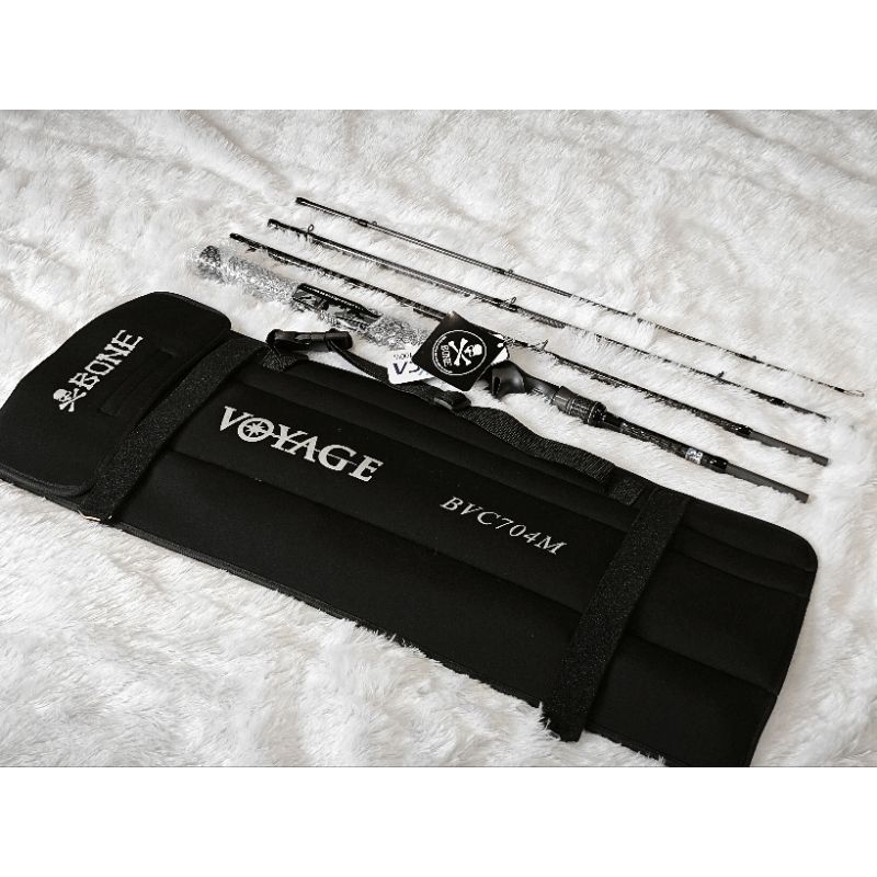 คันเบ็ด ☠️ Bone BVC704M Cast Travel 4pc 7ft PE0.8-1.6 คันเบท