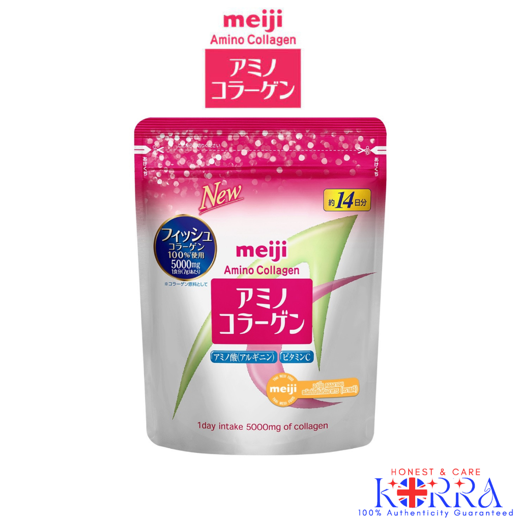 Meiji Amino Collagen 98g เมจิ อะมิโนคอลลาเจน ผลิตภัณฑ์คอลลาเจนผง