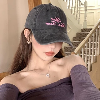 หมวกแก๊ปเบสบอลปัก Vgue (มี 6 สี) สไตล์วินเทจ