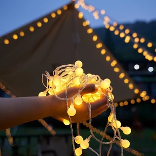 Panasi ไฟแต่งห้องนอน LED ไฟประดับ ไฟตกแต่งห้อง ไฟ ไฟตกแต่ง USB สำหรับตกแต่ง ไฟเชอร์รี่ LED 50หัว ไฟปีใหม่