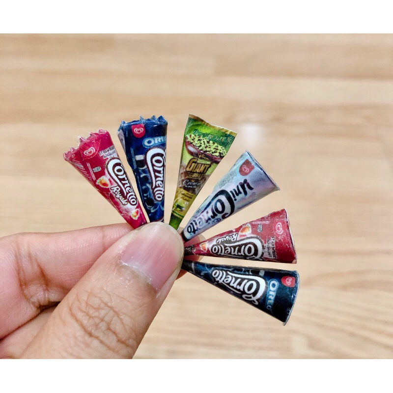 โมเดลไอติมจิ๋ว ไอศครีมจิ๋ว ขนาด 3 cm.  ราคา/ชิ้น