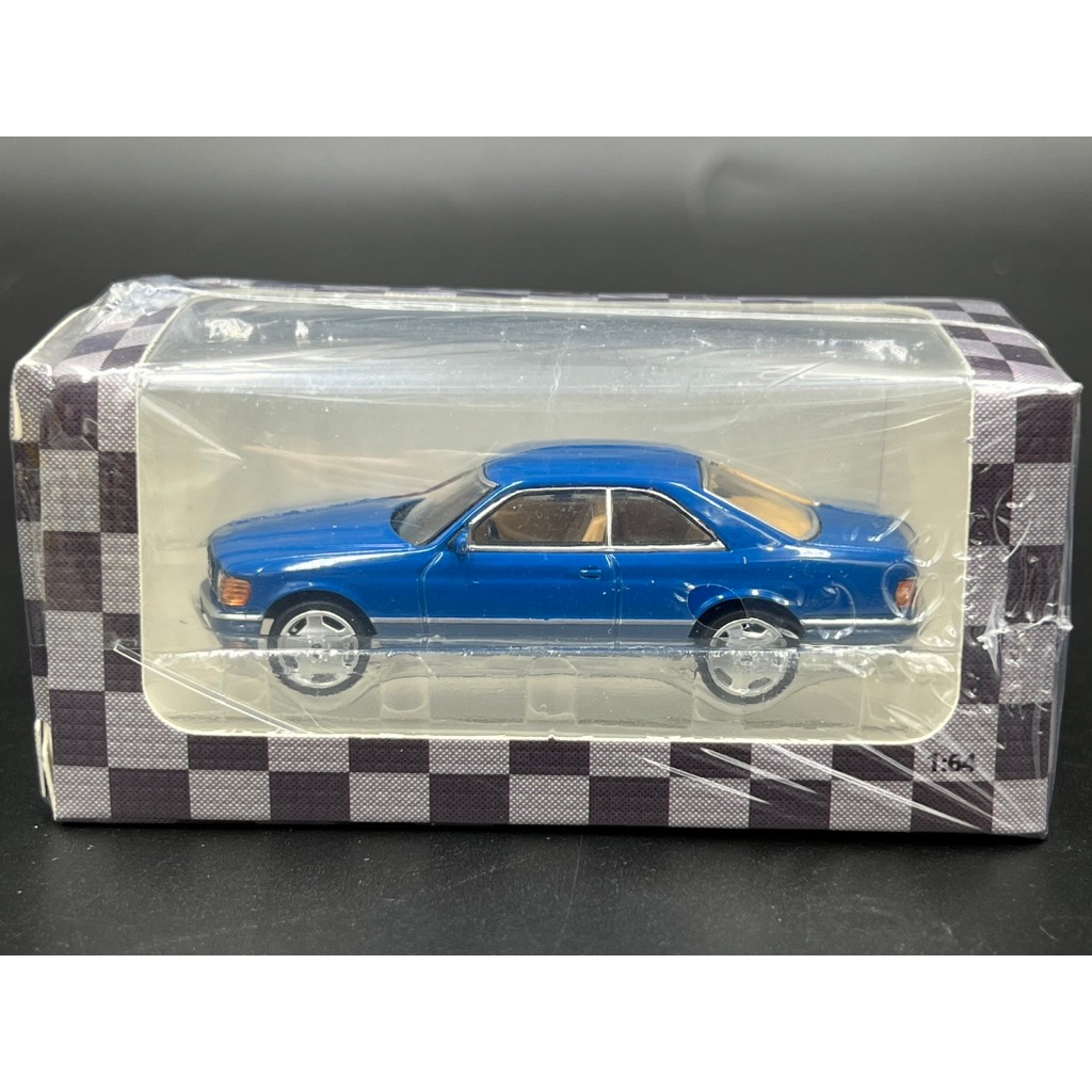 DCT 1/64  Benz 500SEC Diecast Model Car Bule-LHD
