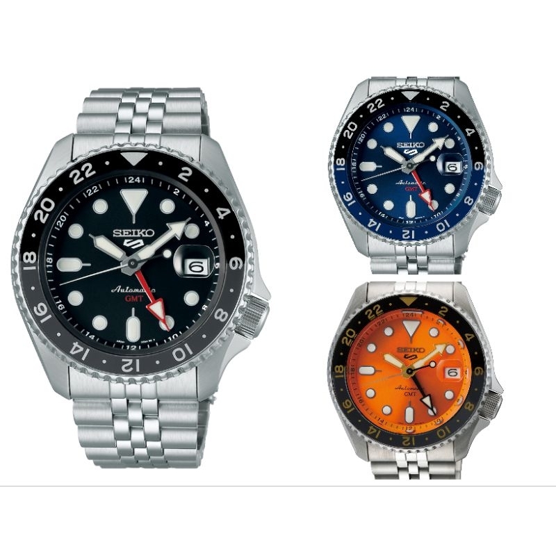 นาฬิกาข้อมือผู้ชาย Seiko New 5 Sports GMT