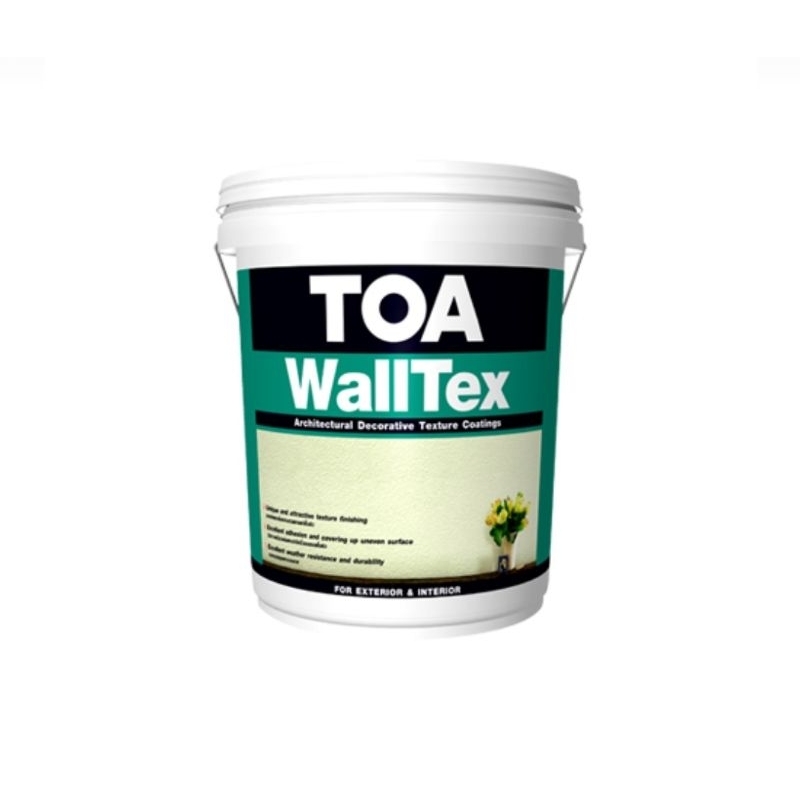 TOA WallTex สีสร้างลายให้ผนัง ทีโอเอ วอลล์เท็กซ์ (สั่งทีละ1ถัง ต่อคำสั่งซื้อ ไม่รวมสินค้าอื่น)