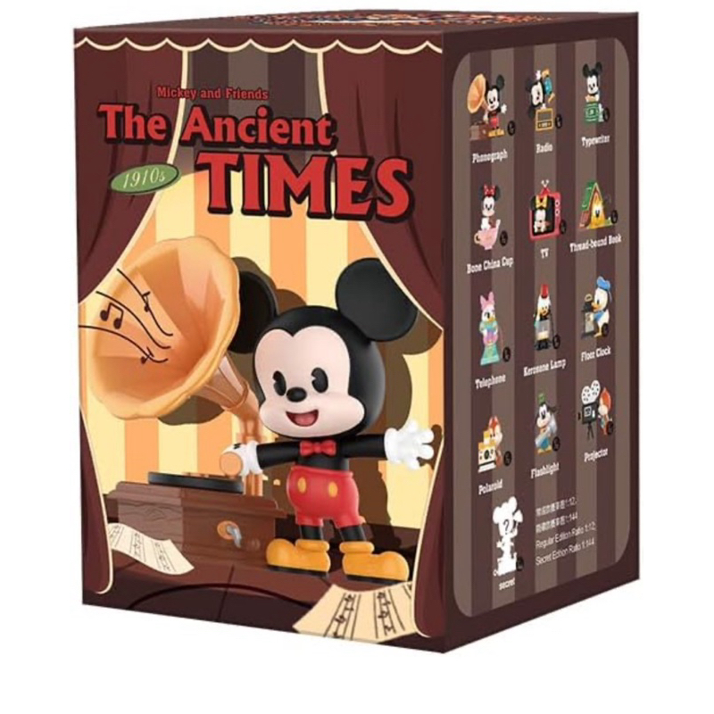 POP MART x Disney มิกกี้เม้าส์ โมเดล กล่องสุ่ม ขายยกกล่อง