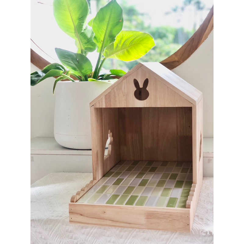  พร้อมส่ง บ้านเย็นคลายร้อนBunny Home บ้านเย็นกระต่าย แมว น้องหมา แกสบี้ แพรี่ด็อก  ที่นอนสัตว์เลี้ยง  เตียงเย็นคลายร้อน