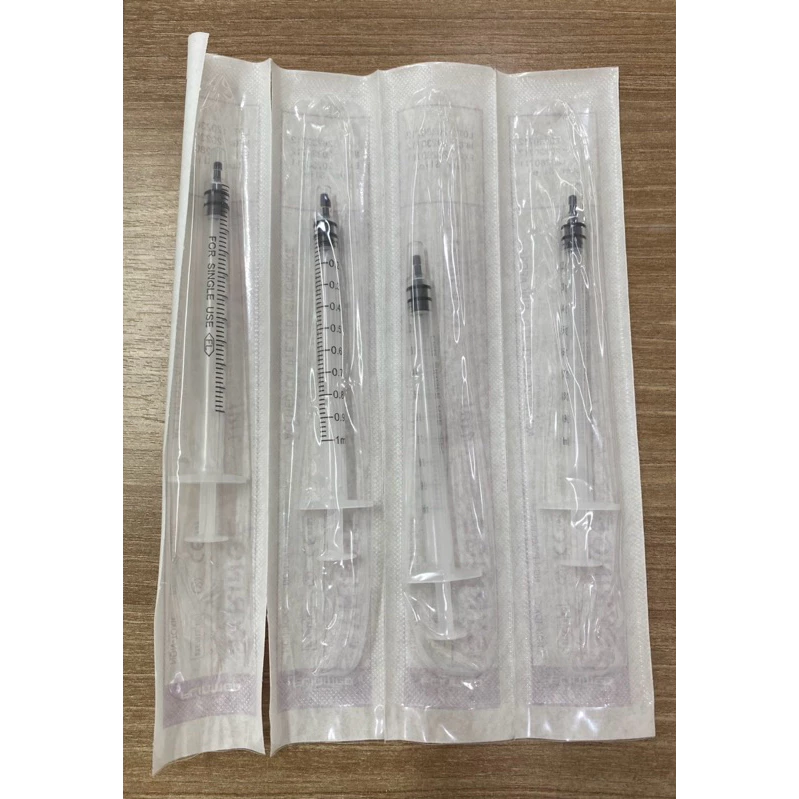 syringe 1 ml // ไซริ้งค์ 1 ซีซี ปลอดเชื้อ สำหรับยาฉีด ป้อนนม ป้อนอาหาร ยี่ห้อ flinmed