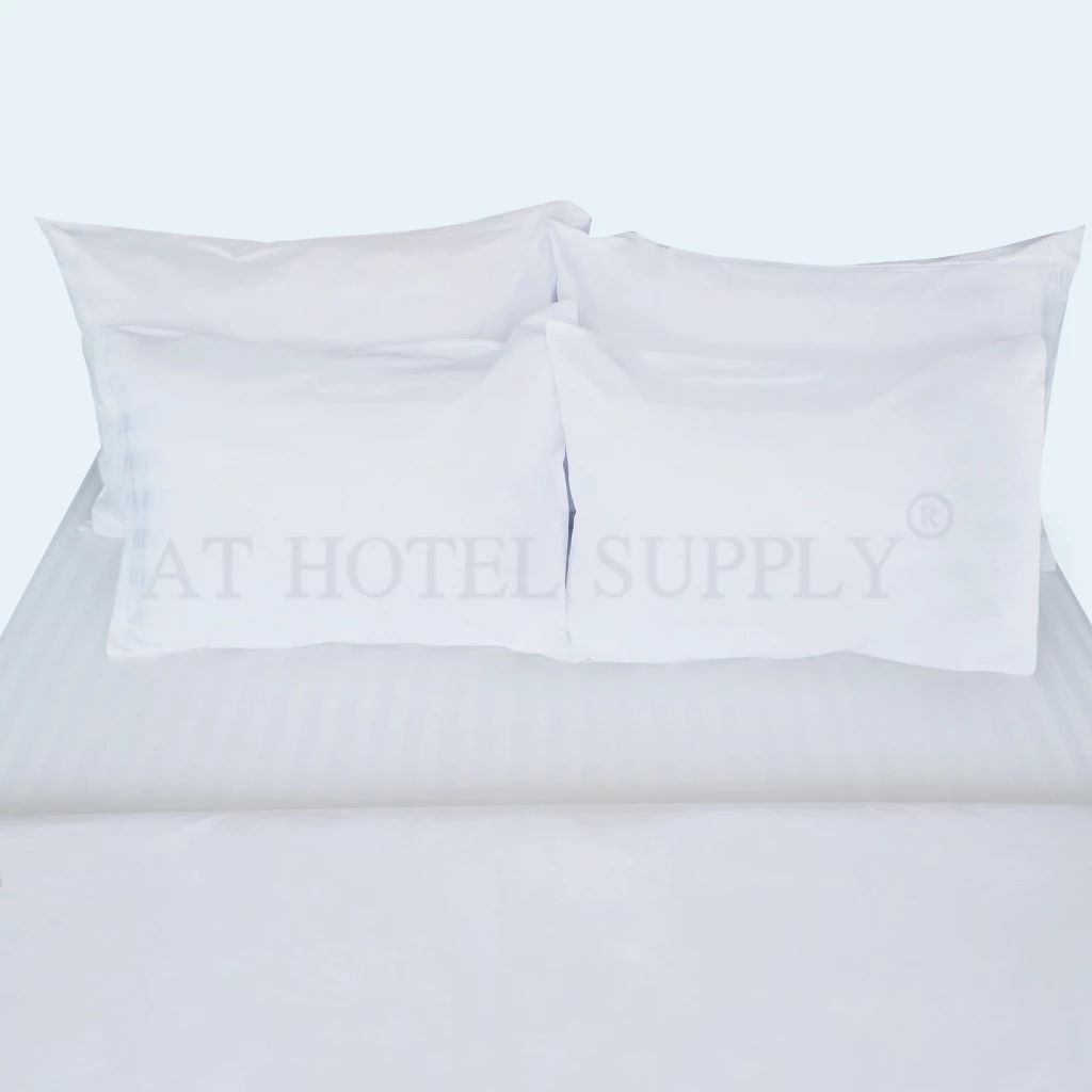 Athotelsupply ผ้าปูที่นอน รัดมุม/ปล่อยชาย เกรดโรงแรม Cotton100% CVC220 thumbnail 3