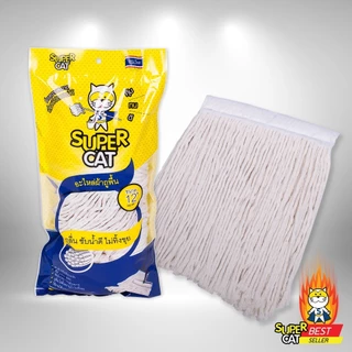 SUPERCAT อะไหล่ผ้าม็อบถูพื้น สีน้ำเงิน สีแดง สีขาว 10'' และ 12" ของแท้ มีหน้าร้าน ขายจริง ส่งไว