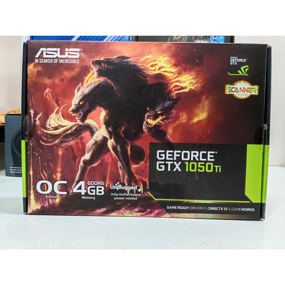ASUS GTX1050TI 4GB DDR5 ยกกล่อง