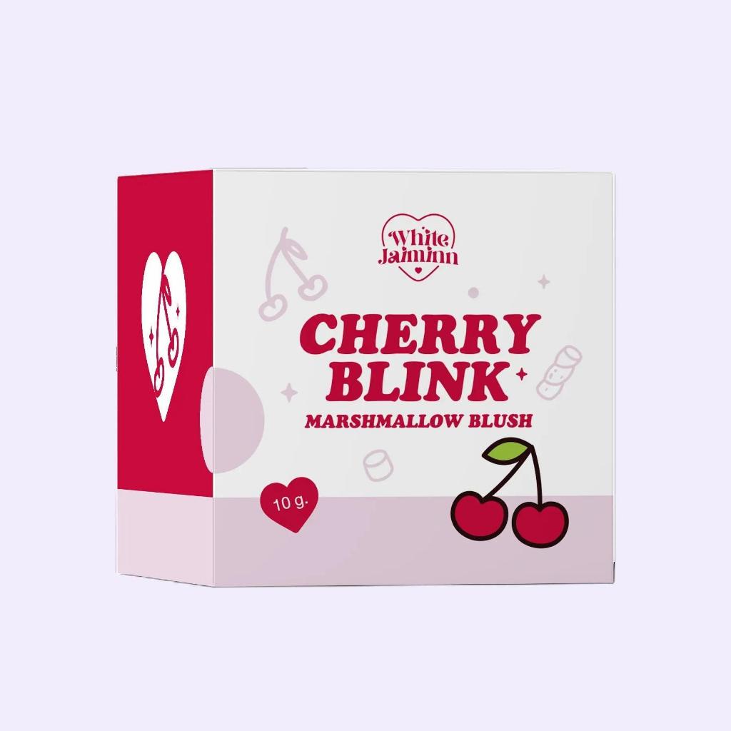 Cherry blink marshmallow blush บลัชครีมทาแก้มเนื้อนุ่ม สีแดงตุ่นบ่มแดด