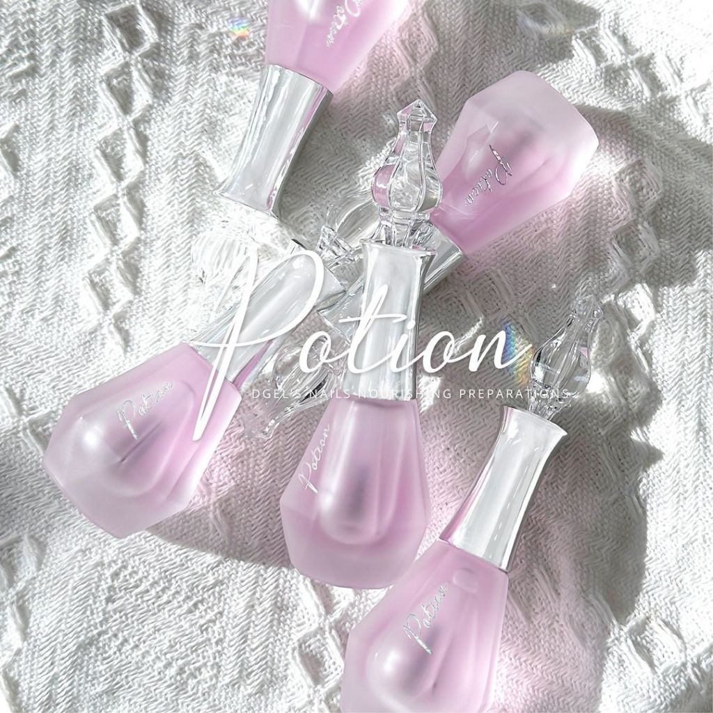 DGEL مقوي أظافر Healing Potion — White Floral — صورة 3
