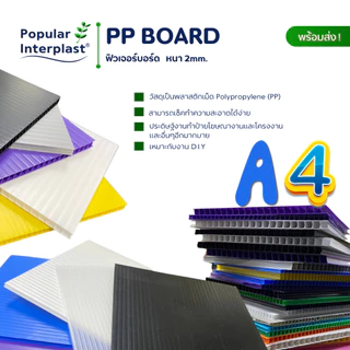 Future Board ฟิวเจอร์บอร์ด ขนาด A4 : 21x29.7cmxหนา2mm.[แพ็ค10แผ่น] สินค้าผลิตและจำหน่ายเอง