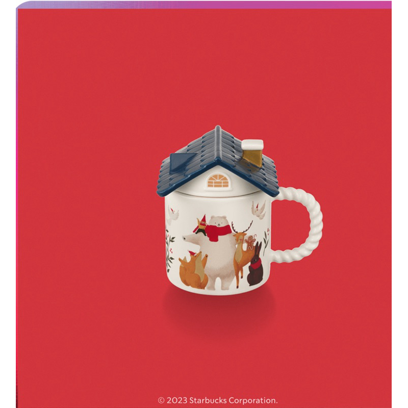 แก้ว Starbucks Holiday House Mug with Rooftop Lid