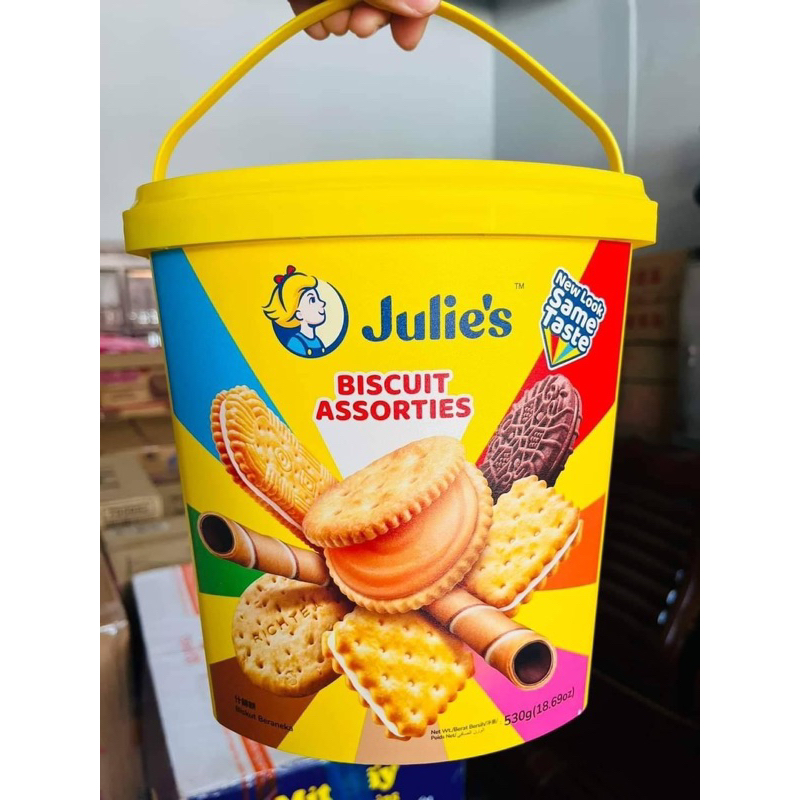 จูลี่บิสกิตรวมรุ่นถัง(Julie's Biscuit Assorted) ขนาด 530 กรัม