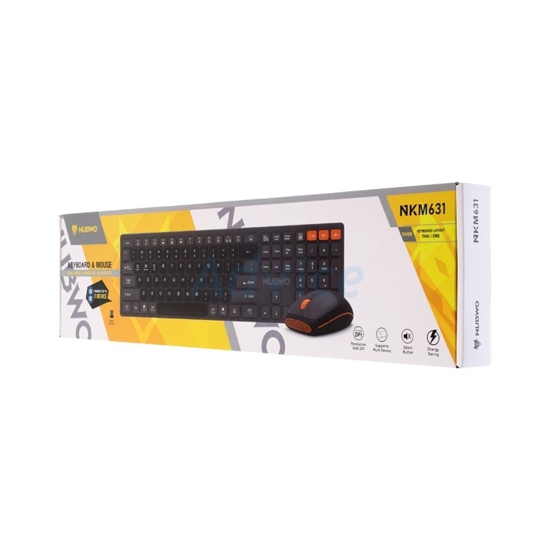 NUBWO 2IN1 WIRELESS/BLUETOOTH NKM631 BLACK - A0153730 - A0153730