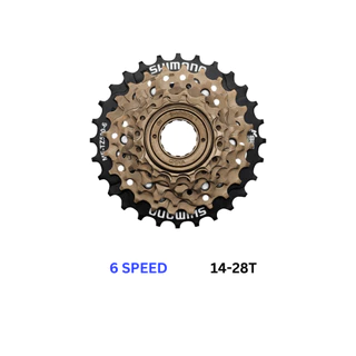 สเตอร์เกลียว เฟืองเกลียว จักรยาน Shimano Tourney 6-7 Speed ขนาด 14-28 และ 14-34 รุ่น MF-TZ500