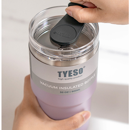 tyeso แก้วเก็บความเย็น สแตนเลสแท้ รับประกันไอน้ำไม่เกาะแก้ว ขนาด 30ออนซ์ 900ml.