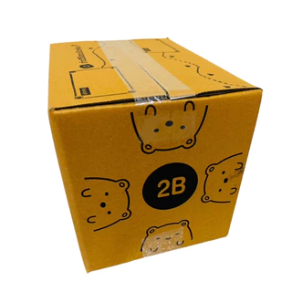 20ใบ กล่องพัสดุเบอร์ 2B หมีดำ KA ขนาด 17*25*8 ซม.