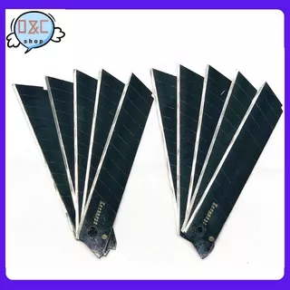 ใบมีดคัตเตอร์ รุ่น D1023 มีดคัดเตอร์ ใบมีด 18 มม.10 ใบ ใบมีดคัตเตอร์เล็ก ใบมีดเหล็กอย่างดี คัตเตอร์ Cutter Blad