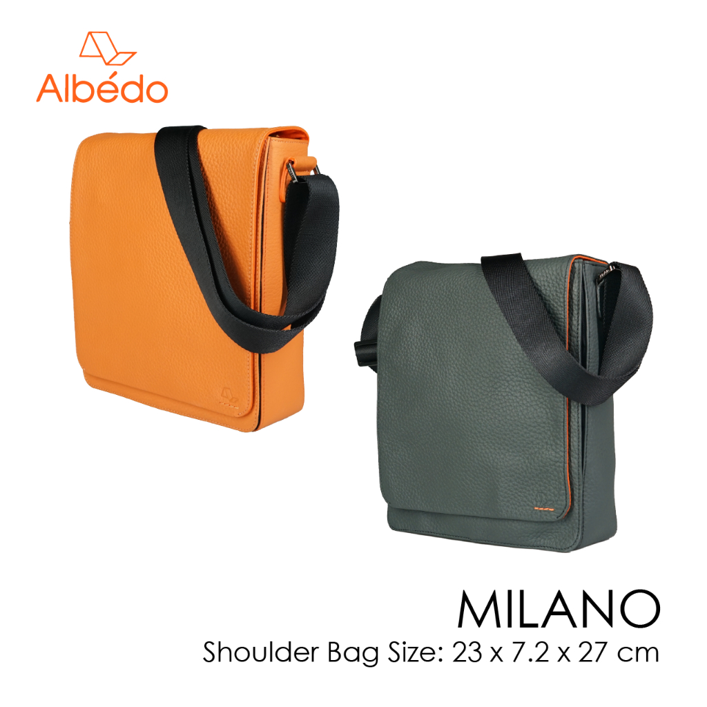 [Albedo] MILANO SHOULDER BAG กระเป๋าสะพายข้าง หนังแท้ รุ่น MILANO - ABML00374/ABML00396