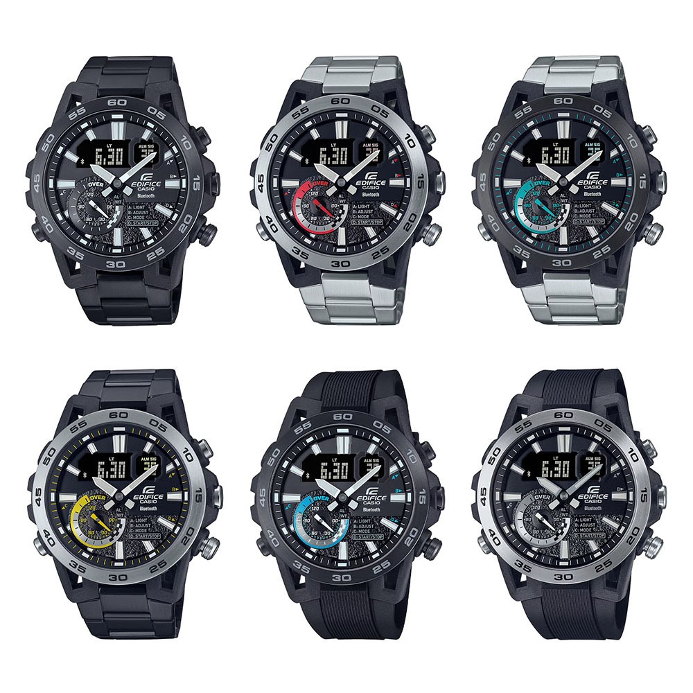 Casio Edifice นาฬิกาข้อมือผู้ชาย รุ่น ECB-40D-1A,ECB-40DB-1A,ECB-40DC-1A,ECB-40P-1A,ECB-40BK-1A,ECB-40PB-1A