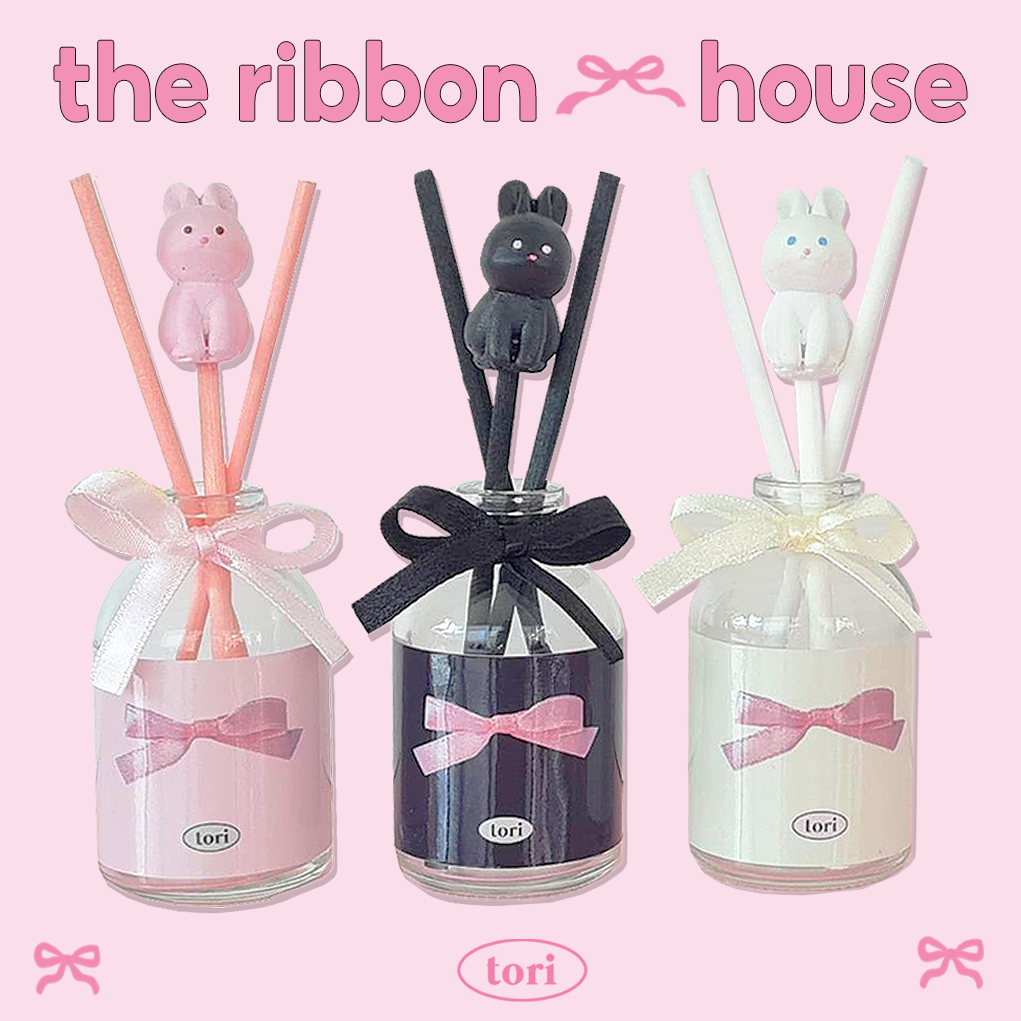 TORIAROMA | ก้านไม้หอม SS รุ่น The Ribbon House x Bunny 55ml. อัพเกรดห้องให้น่ารัก วางแล้วดูเกาหลี หอมฟุ้ง