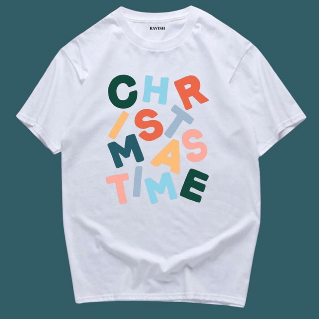 เสื้อยืดChristmas Collection “fonts” 🎄พร้อมส่ง✨