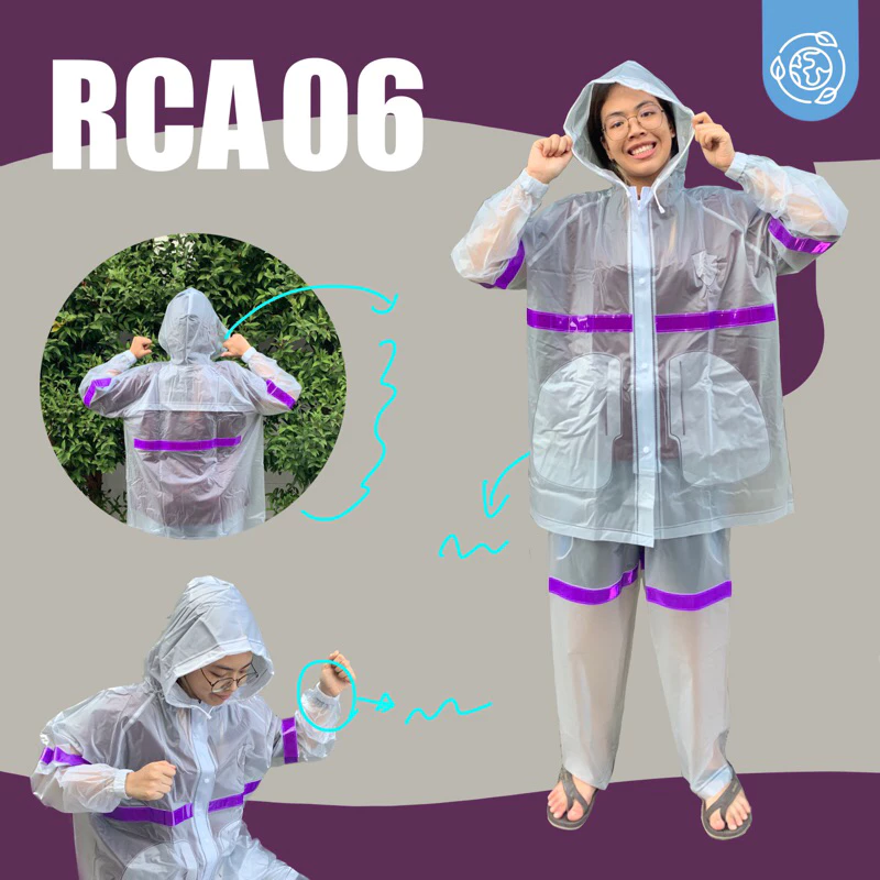 RCA06. เสื้อกันฝนแบบ ชุดเสื้อกางเกง ราคาโรงงาน thumbnail 10