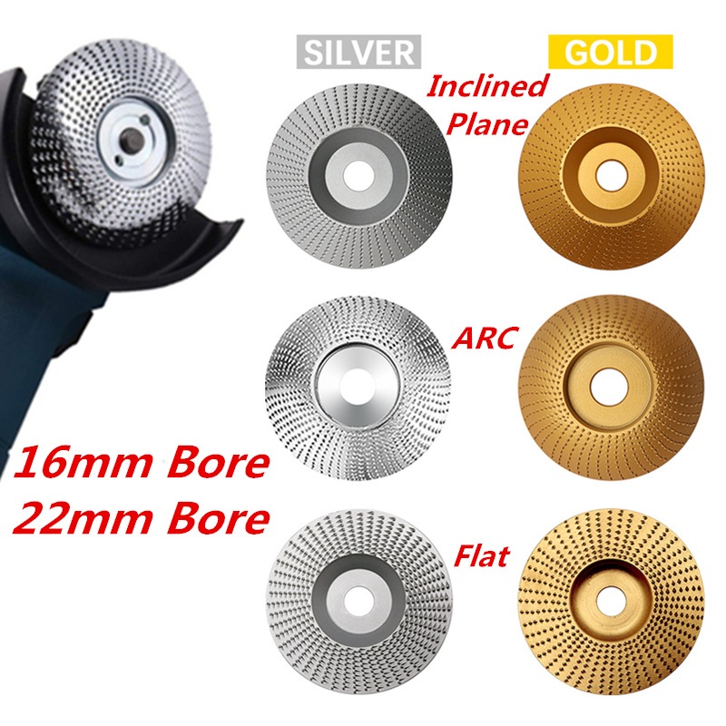 ใบขัดไม้ 100mm โลหะทังสเตนคาร์ ใบเจียร์ไม้แบบแบน ใบเจียร์แกะสลัก บุ้งขัดไม้ เครื่องมือแกะสลักไม้แผ่นขัด