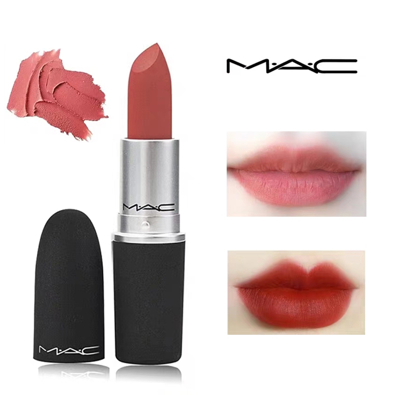 ลิปสติก M.A.C Powder Kiss Lipstick สี#314 #316 #923 ลิปmac Matte/Satin ของแท้100%