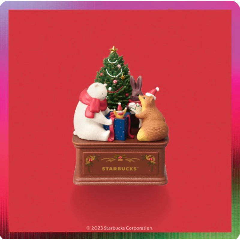 กล่องดนตรี Starbucks Holiday Little Friends Music Box ปี 2023