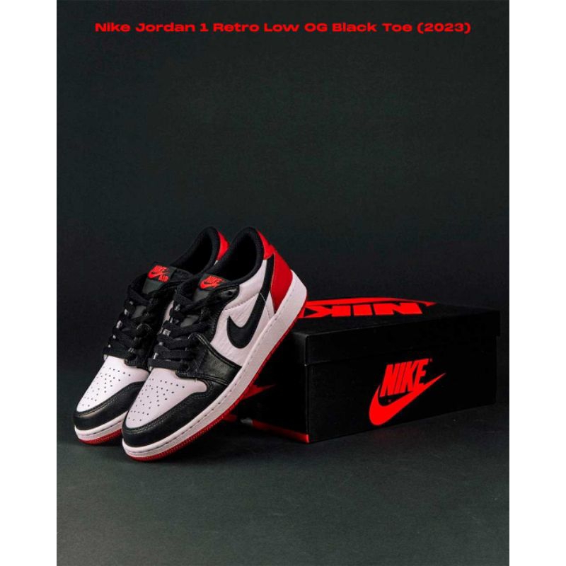 Nike Air Jordan 1 Retro Low OG "Black toe"