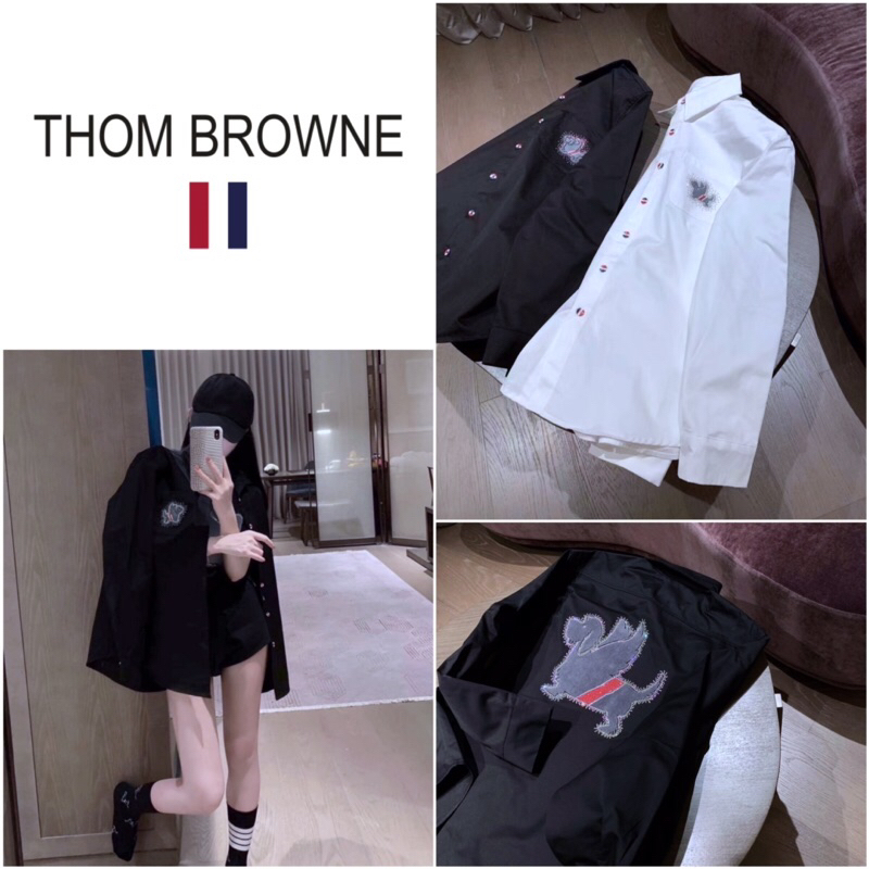 เสื้อเชิ้ตแขนยาวคอปก Thom Browne