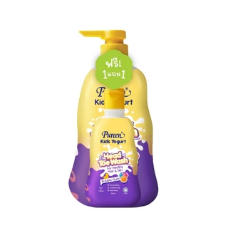 [750 ml + ของแถม 150 ml.] Pureen เพียวรีน คิดส์โยเกิร์ต เฮดทูโทวอช กลิ่นบับเบิ้ลกัม