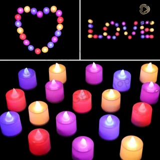 เทียน LED จำลองเปลวไฟ เทียนไข โคมไฟเทียน เชิงเทียนไฟฟ้า LED รูปเทียน เทียนปลอม ไฟตกแต่ง ไม่มีเปลวไฟและควัน