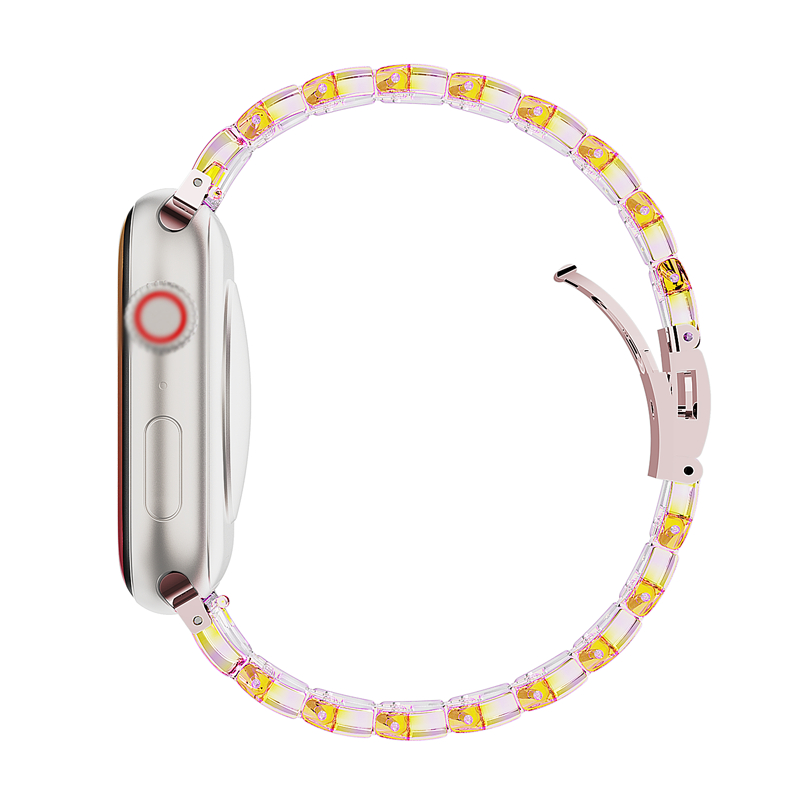 แฟชั่นนาฬิกาสำหรับ iwatch 10 9 8 7 6 SE 5 4 3 2 1 PC เรซิ่นสายนาฬิกา 49mm 46mm 41 มม. 45 มม. 44 มม. 42 มม. 38 มม.40มม.
