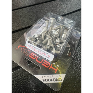 น๊อตชุดสีหัวCNC-AA*2บางด้านเลสแท้100% มีรุ่นให้เลือก