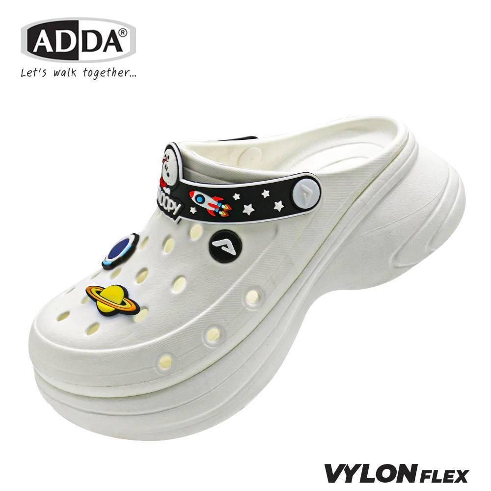 Adda Snoopy รุ่น 58103 และ 58104 รองเท้าแตะ รองเท้าลำลอง สำหรับผู้หญิง แบบสวม ส้นตึก  แท้จากโรงงาน