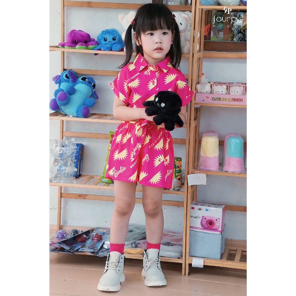 BARBIE : ESXI3008 ชุดเซ็ตเด็กผู้หญิง ลิขสิทธิ์แท้