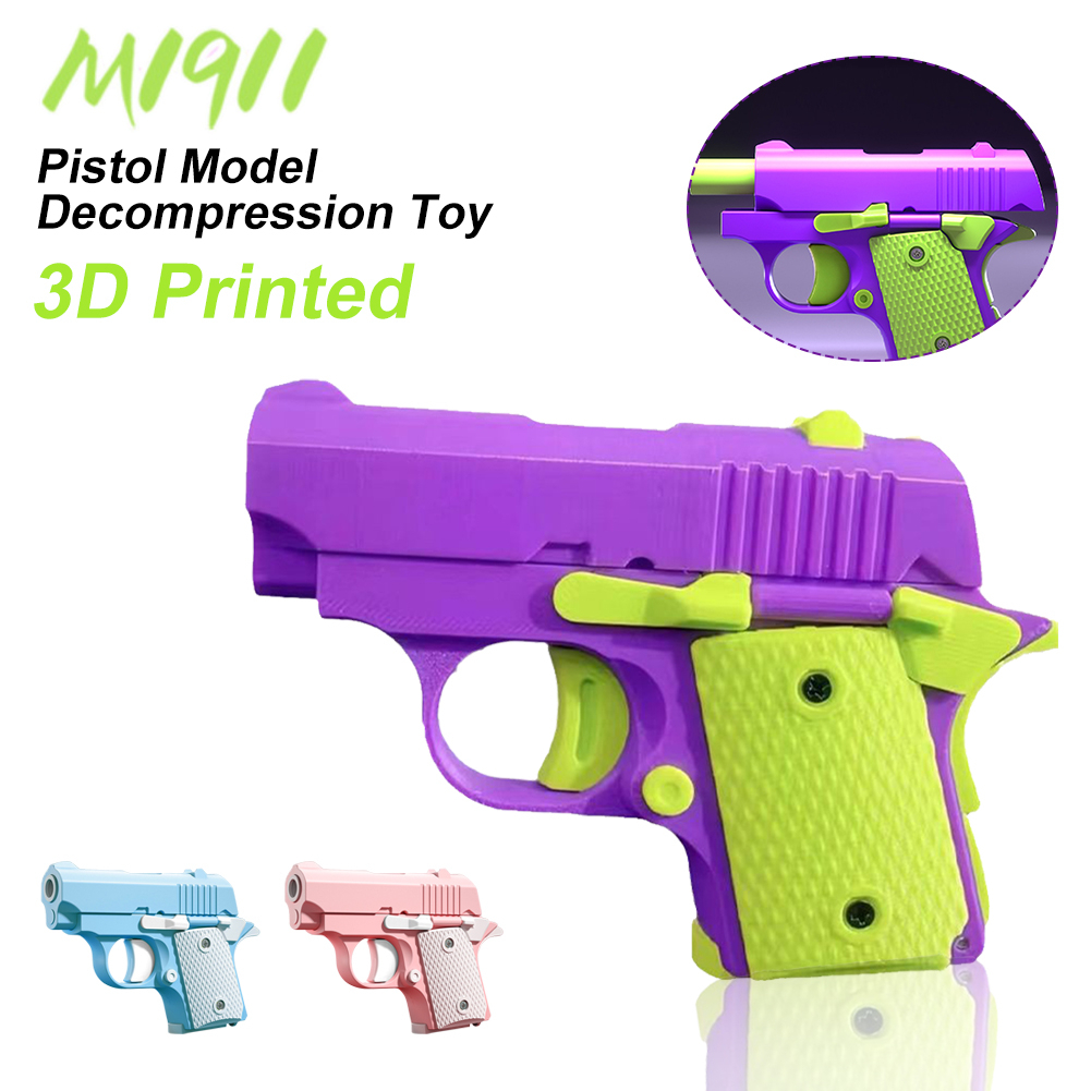 🚚จัดส่งทันที 3D พิมพ์ M1911 ของเล่นเด็ก มินิ ของเล่นปืนพกขนาดเล็ก คลายการบีบอัดมาก เด็กวันเกิดของขวัญคริสต์มาสของขวัญ