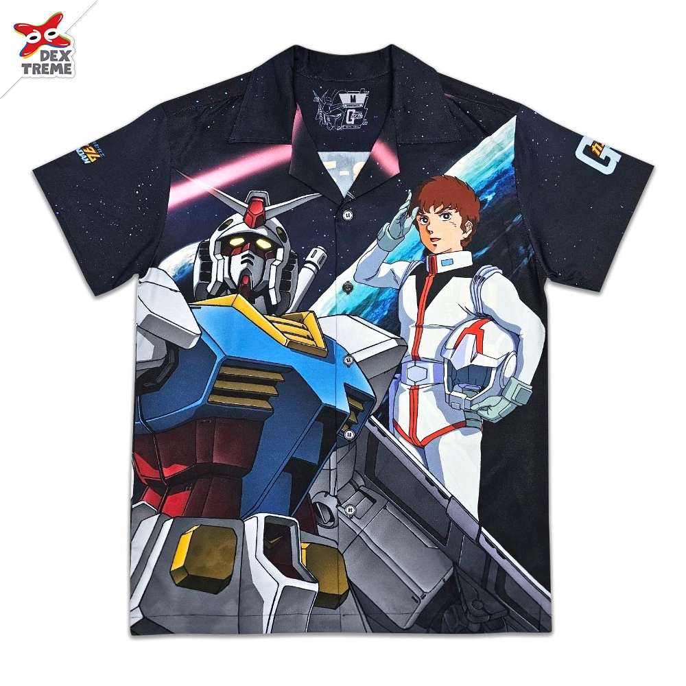 Dextreme เสื้อฮาวาย กันดั้ม (GDRX-004) Hawaii ลาย Gundam RX78-2
