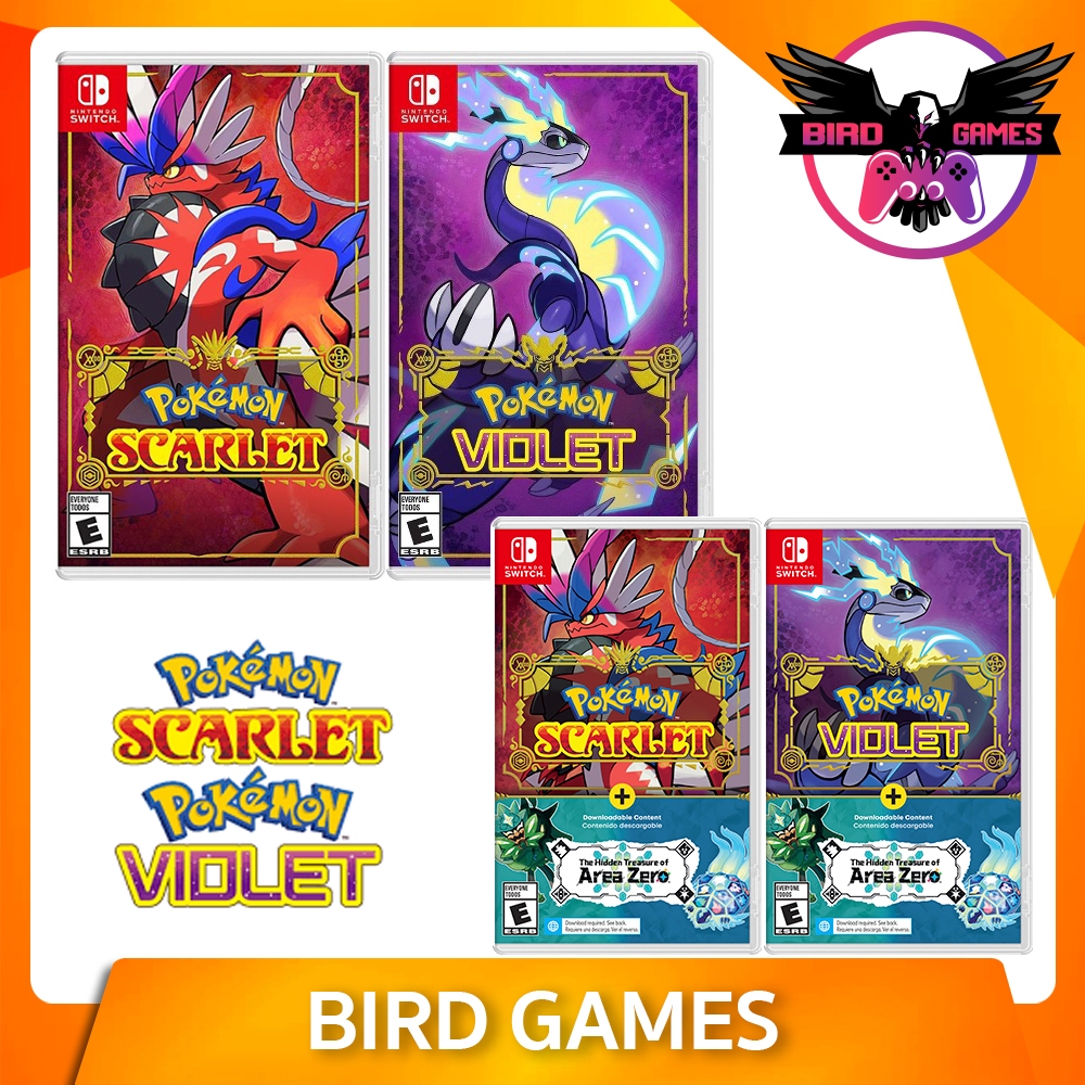 *พร้อมส่ง* Nintendo Switch : Pokemon Scarlet &amp; Violet Double Pack [แผ่นแท้] [มือ1][the hidden treasure of area zero dlc]